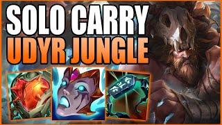 HOW TO PLAY UDYR JUNGLE & COMPLETELY SOLO CARRY YOUR SOLO Q GAMES!  Gameplay Guide League of Legends