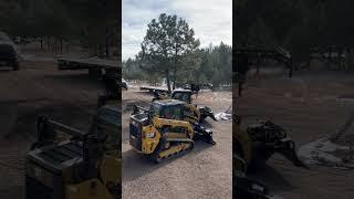 Cat 259D3 w/ 6-way Dozer Blade vs Cat 299D3 XE w/ Smart Dozer Blade - SUB for full vid soon #shorts