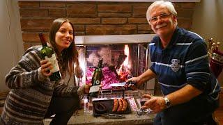 ASADO URUGUAYO con leña en Canadá  Carne a la Parrilla + Vino Tannat + Queso y Dulce