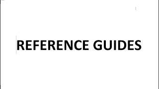 Reference Guides