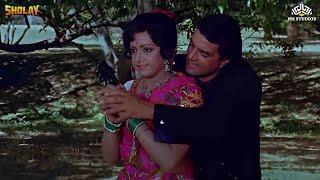 Dharmendra Teaching Shooting To Hema Malini | Comedy Scene | Sholay Hindi Movie