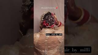 Quick bridal hairdo tutorial ️ #youtubeindia #hairtutorial #hairstyle #hairstyles #videos