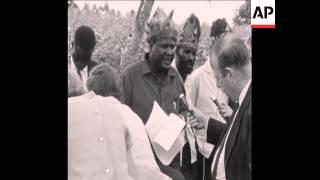 CAN 057 JOSHUA NKOMO SPEAKING TO PRESS IN SALISBURY