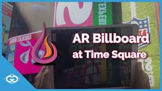 Augmented Reality Billboard at Times Square