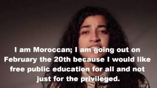 I am Moroccan Video W/ english subtitle Feb20 Maroc protest et la révolution on Fev20