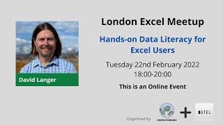 Hands-on Data Literacy for Excel Users | David Langer