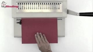 Tamerica Tahsin 190PB Manual Plastic Comb Bind Machine Demo