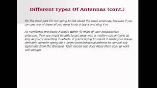 Step 2   Choosing An Over The Air Digital Antenna