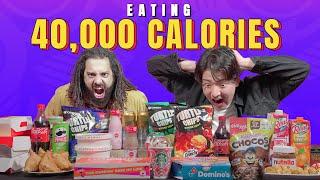 Can We Eat 40,000 Calories? Bhukkad Challenge | Ok Tested