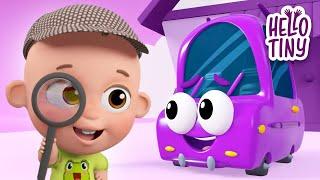 Where Are You Purple Car?  | Kids Songs and Nursery Rhymes | Hello Tiny