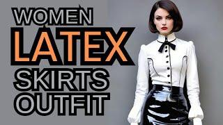 Mind Blowing Latex Mini Skirts Outfit Ideas For Confident Mature Women |Shiny Latex Skirts |Outfits