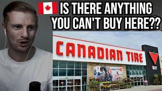 Reaction To An Australian Visiting Canadian Tire