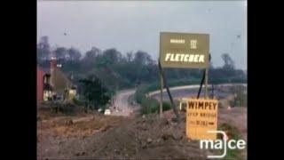 1965 Pinxton construction of the M1 motorway