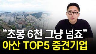 "퇴사율 6%" 아산 알짜기업 5곳 알려드림