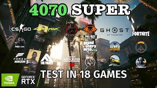 RTX 4070 Super + Ryzen 7 7800x3d - Test in 18 Games | 1440P | DLSS