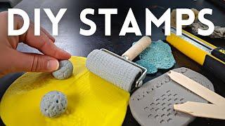 How To Make TEXTURE Stamps For CLAY Sculpting (10 TIPS)