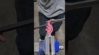 Basket twist in the works #blacksmith #forge #maker #howto #short #shorts