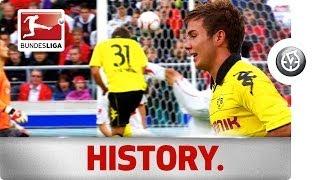 Götze's First Bundesliga Goal - Stuttgart vs. Borussia Dortmund, 2010