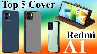 Redmi A1 Best Back Cover | Case Pouch Leather Finish Flip Cover Smoke Case Rubber Case - MMR Mobiles