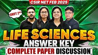 CSIR NET Response Sheet Feb 2025 | CSIR NET Life Sciences Analysis & Detailed Solution | PW