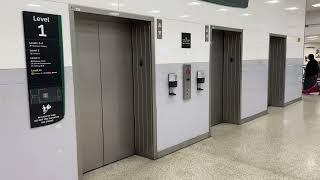 2001 Kone (2016 ThyssenKrupp Mod) Traction Elevators @ Houston George Bush Intcntl. Airport Trm. A