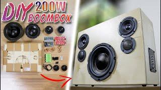 DIY 200W Portable Bluetooth Boombox Speaker Kit Build | Parts Express Blast Box