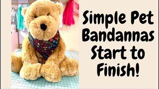 CRAFT FAIR SERIES 2023| SIMPLE PET BANDANAS | TUTORIAL | START TO FINISH