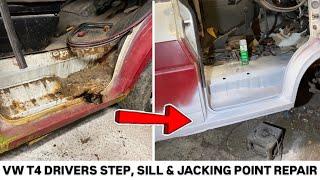 VW T4 drivers side step, sill & jacking point repair