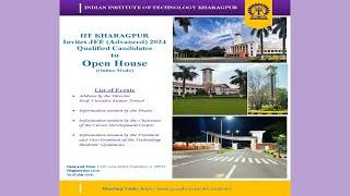 IIT Kharagpur Invites JEE (Advanced) 2024 Qualified Candidates to Open House.