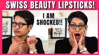 Swiss Beauty Lipstick Swatches |Brutally Honest Reviews| JoyGeeks