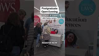 UWS Postgraduate Open Evening - 28 May 2025