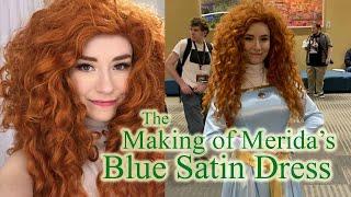 Making My Cosplay of MERIDA's Blue Satin Princess Dress! ~ Ohayocon 2020