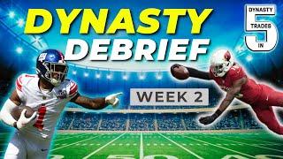 DYNASTY DEBRIEF (Fantasy Football Week 2!) - Dynasty Football 2024