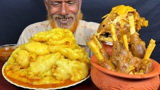 Eating Spicy Mutton Nalli Curry,Goat Head Curry,Mutton Fat Curry With Rice |Asmr Eating Mukbong Show