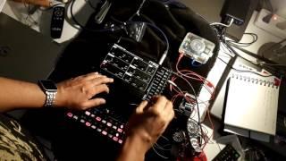 Moog Werkstatt-01 with CV Expander and the Korg SQ-1