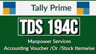 Manpower Services Accounting Voucher /Or /Stock Itemwise