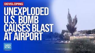 Unexploded US Bomb Causes Minor Blast At Japan Airport | Dawn News English