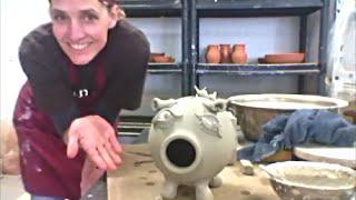 Making a Piggy Bank w/ a Potters wheel