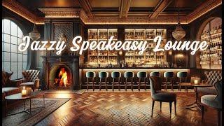 Jazzy Speakeasy Lounge - fireplace ambience and cocktail party ambience and music