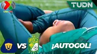 ¡AUTOGOL DE LEÓN! Cervantes se barre y se equivoca | Pumas 2-0 León| Liga Mx -AP2024 - J1 | TUDN