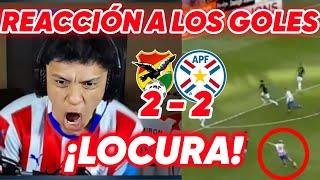 PARAGUAYO REACCIONA a  ¡BOLIVIA 2-2 PARAGUAY!  | GOLAZOS DE ALMIRÓN Y ENCISO 