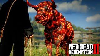 Defeating the Mysterious Lava Stone Bull in Red Dead Redemption 2