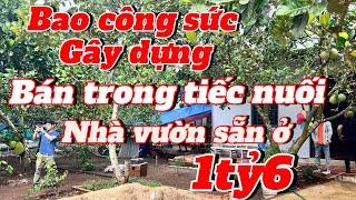 Nhà vườn Long Khánh. Mặt đường bê tông 1000m2 có đầy đủ điện nước , nhà mới , cây trái….