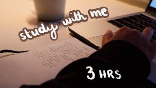 study with me live pomodoro | 3 hours