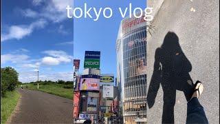 도쿄 교환학생 vlog; 일본 입국, 아사쿠사, 오모테산도, 시부야, 츠키미파이 먹기, 카사이린카이코엔 