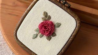 Step by step detailed Caston Rose Embroidery Tutorial Brazilian Rose Stitch Tutorial for Beginners