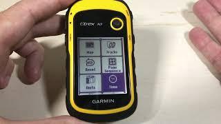 Garmin eTrex 10 - How to see Time and Date