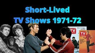 1971-72 Short-Lived TV Shows