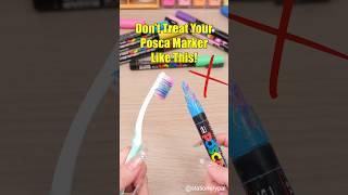 Don’t Treat Your Posca Marker Like This! #shorts