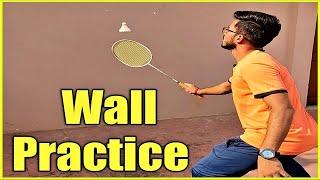 Wall Practice - Improve your Defense | Details | Advantage | Home Workout | Badminton